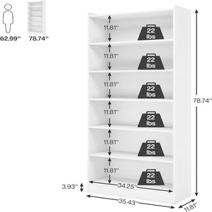 Library Bookshelf With Storage for Living Room