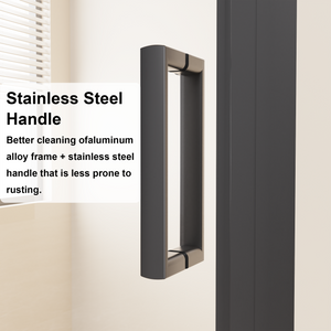 Framed Bi-fold Pivot Shower Door 32"x72"