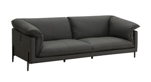 Tadi - Top Grain Leather Sofa - Black - Best Buy Furniture