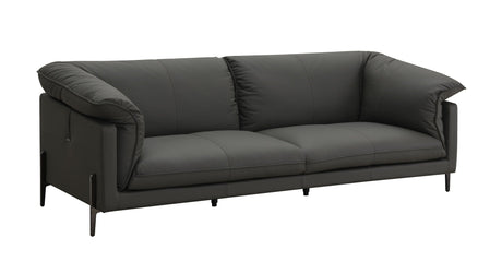 Tadi - Top Grain Leather Sofa - Black - Best Buy Furniture