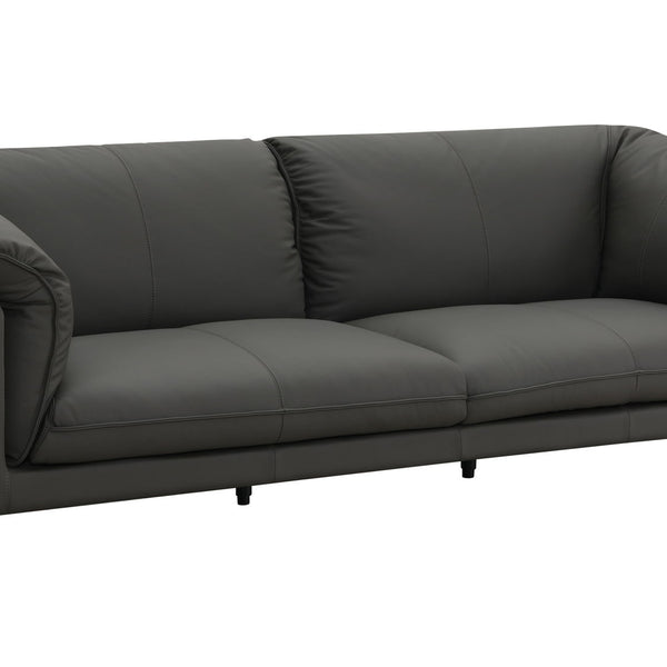 Tadi - Top Grain Leather Sofa - Black