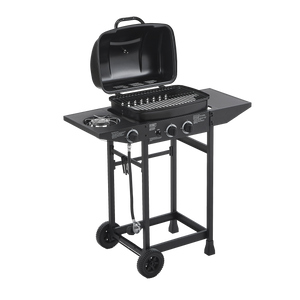 2 Burner Propane Gas BBQ Grill with Side Burner
