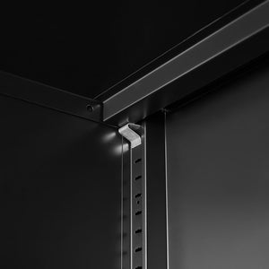 Modern Storage Cabinet With Adjustable Shelves, Magnetic Door Stopper