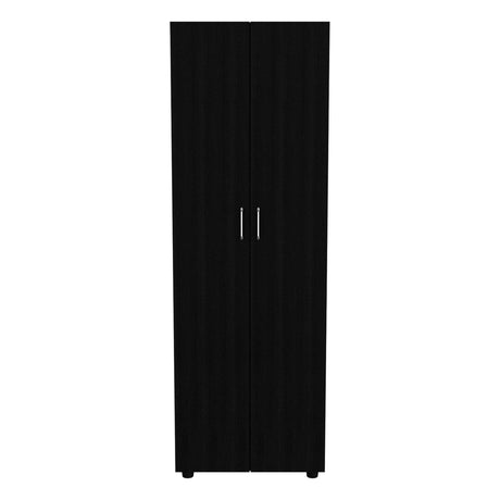 Armoire Organiser, Two Shelves, Rod, Double Door Cabinet Armoire