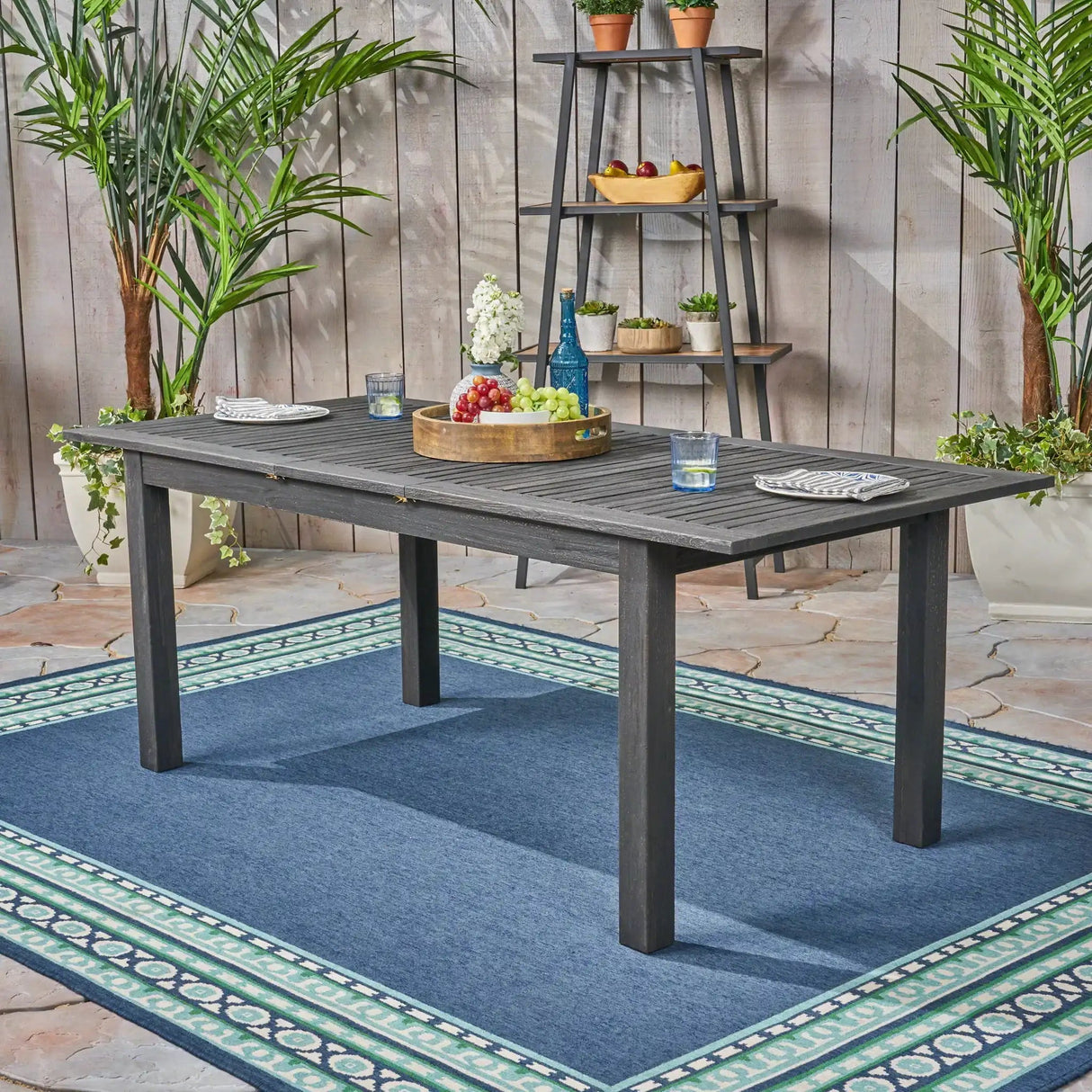 Outdoor Expandable Dining Table With Square Legs - Best Buy Furniture