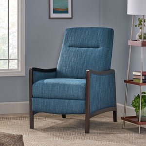 Drury - Contemporary Fabric Upholstered Pushback Recliner - Best Buy Furniture