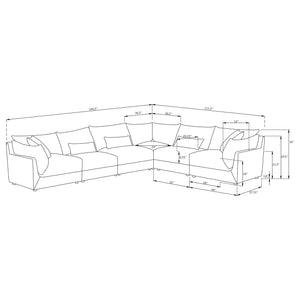 Tomasina - Modular Sectional Sofa With Cushions