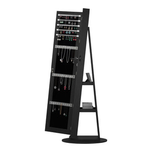 Swivel Jewelry Cabinet With Full Length Mirror