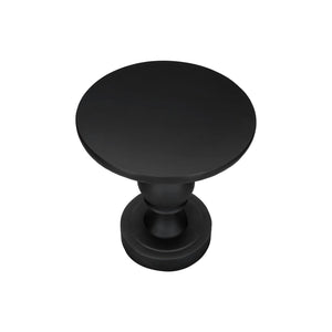 Round Accent Table, Indoor / Outdoor - Black
