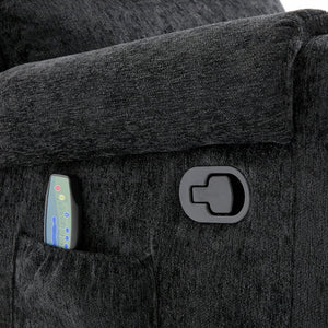 Manual Recliner Massage Chair With Swivel Rocker, 8 Massage Modes, Side Storage Pocket