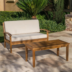 Outdoor Chat Set With Coffee Table And Loveseat - Best Buy Furniture