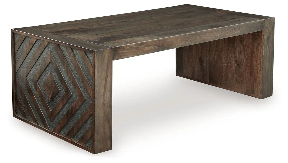 Dreggan - Rectangular Cocktail Table - Brown - Best Buy Furniture