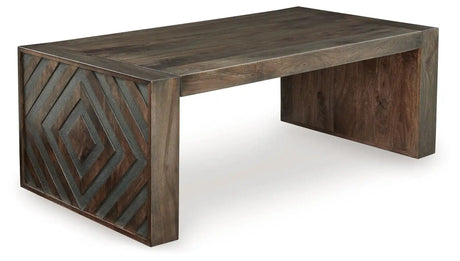 Dreggan - Rectangular Cocktail Table - Brown - Best Buy Furniture