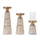 Etched-Candle-Holder-with-Wood-Grain-Design-(Set-of-3)-Candle-Holders