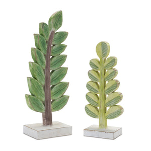 Carved-leaf-decor-(set-of-2)-Easter-Decor