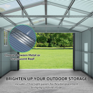 Upgraded 13x20FT Outdoor Storage Shed
