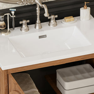 Vintage Farmhouse Bathroom Vanity With Ceramic Sink