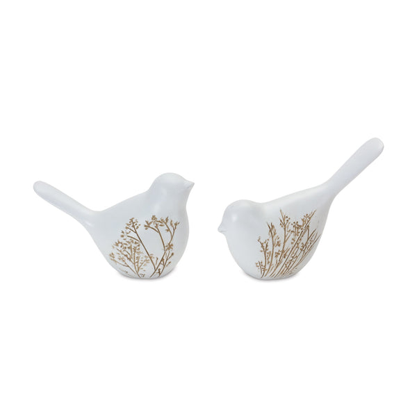 Floral-etched-bird-figurine-(set-of-4)-Figurines