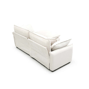 Family Sofa Set: Deep Seat Sofa in Elegant Beige
