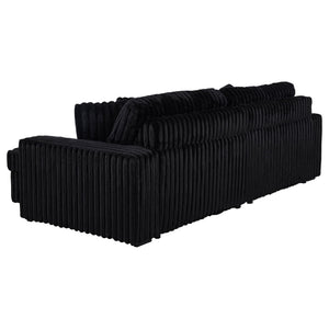 Clifford - Upholstered Dual Power Chaise Sofa - Black