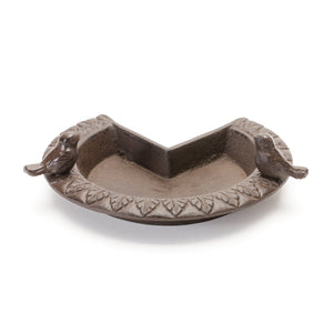 Iron Post Corner Bird Feeder 8"D