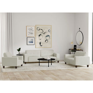 Evoke - Upholstered Tufted Sofa - Greige