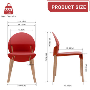 4 Piece Set Of Single Chairs With A Design Combining Modern And Traditional Elements