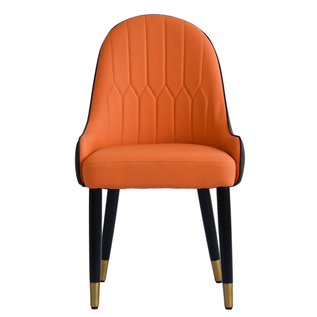 Modern Sponge-Filled Dining Chair, Solid Wood Metal Legs, Suitable For Restaurants, Living Rooms And Rooms (Set of 2)