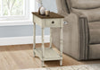 Accent End Table, 2 Tier, Storage Drawer, Traditional Stylish Design - Best Buy Furniture