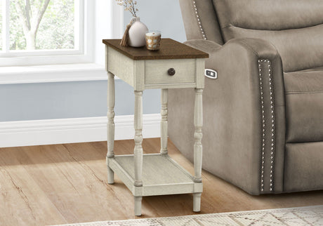 Accent End Table, 2 Tier, Storage Drawer, Traditional Stylish Design - Best Buy Furniture