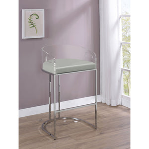 Mello - Upholstered Bar Chair (Set of 2) - Gray