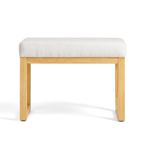 Shoe-Changing Bench with Cushioned Seat