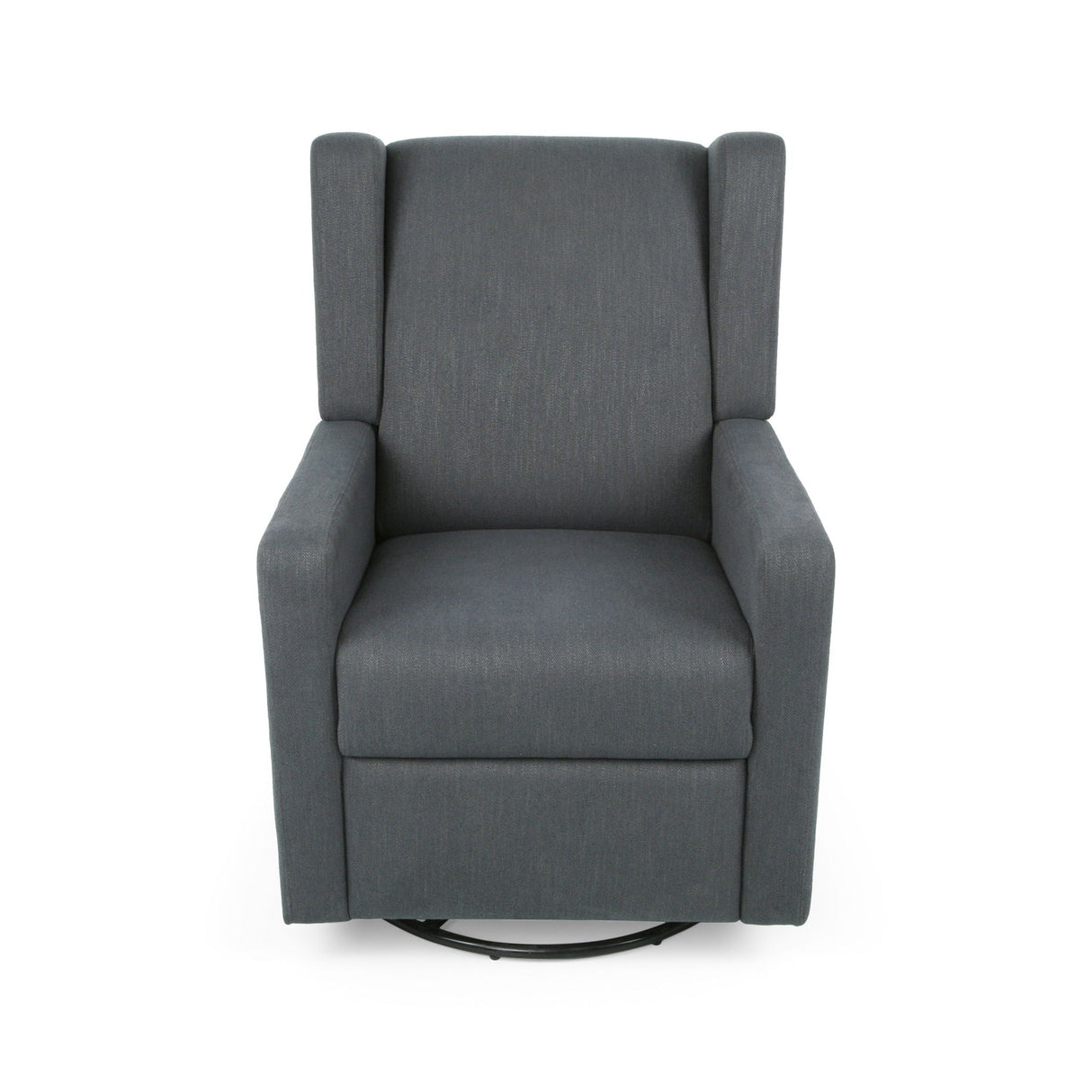 Landau Contemporary Fabric Upholstered Swivel Recliner - Best Buy Furniture