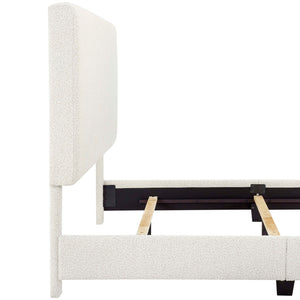 Platform Bed & Upholstered Headboard