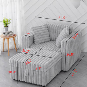 44.9" Soft Modular Sofa Single