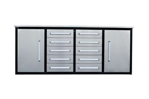 Storage Cabinets With Workbench (With 10 Drawers And 2 Cabinets)