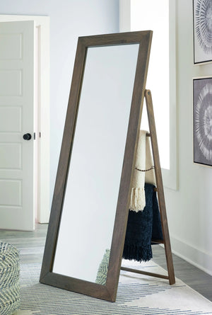 Dirkins - Floor Mirror - Brown - Best Buy Furniture