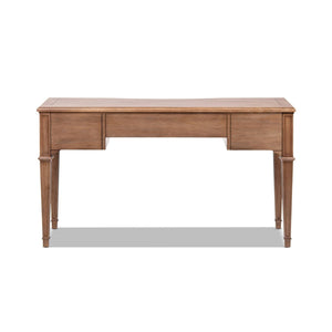 Dauphin - 3 Drawer Executive Desk - Brown