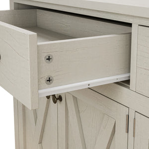 Vintage Sideboard With 2 Drawers And Four Doors For Living Room