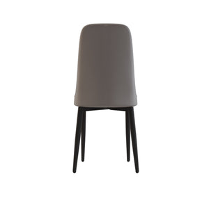 Modern Dining Chair With Cushions And Metal Legs