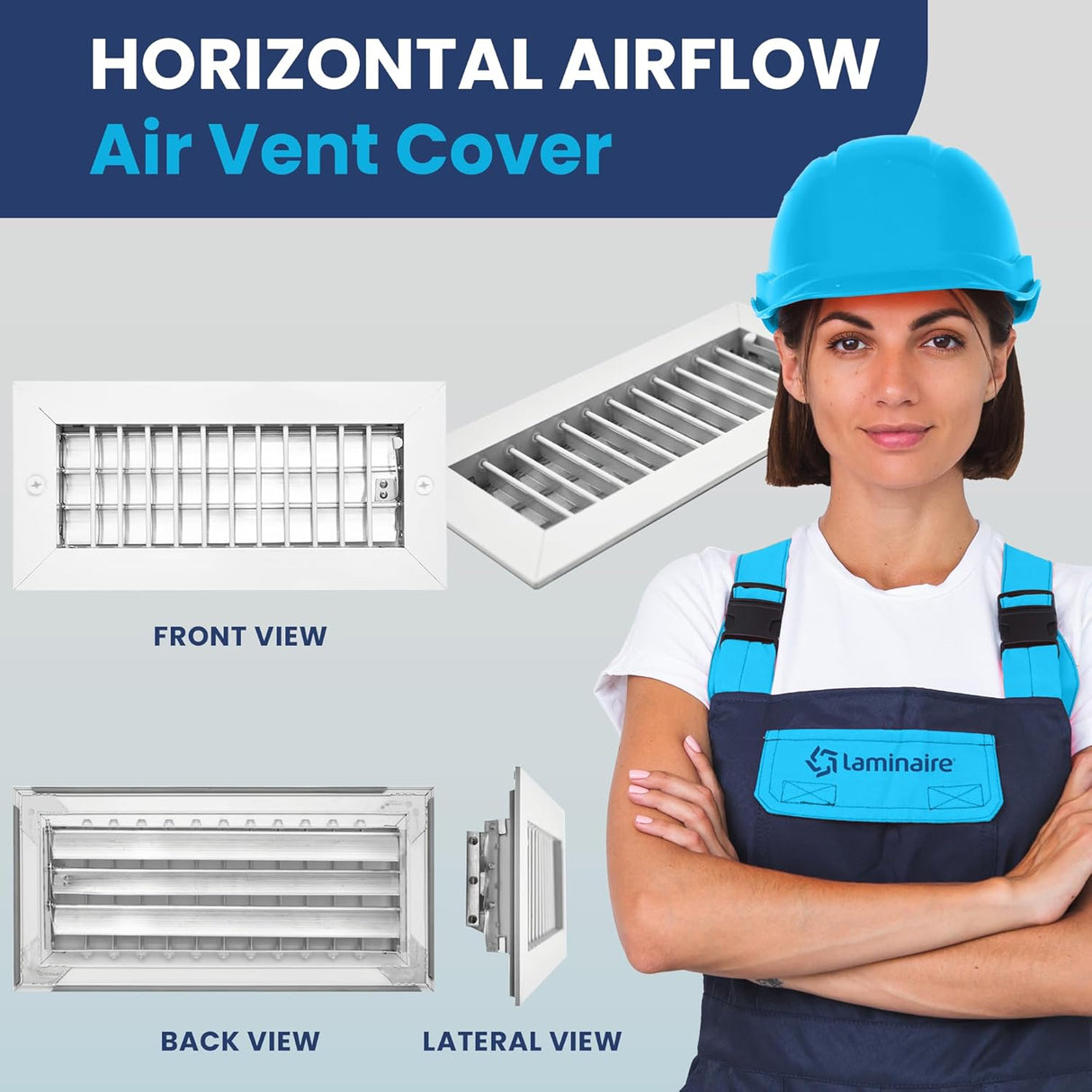 Adjustable Aluminum HVAC Vent Cover 10X4 - Box of 24