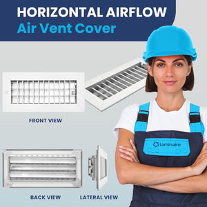 Adjustable Aluminum HVAC Vent Cover 10X4 - Box of 24