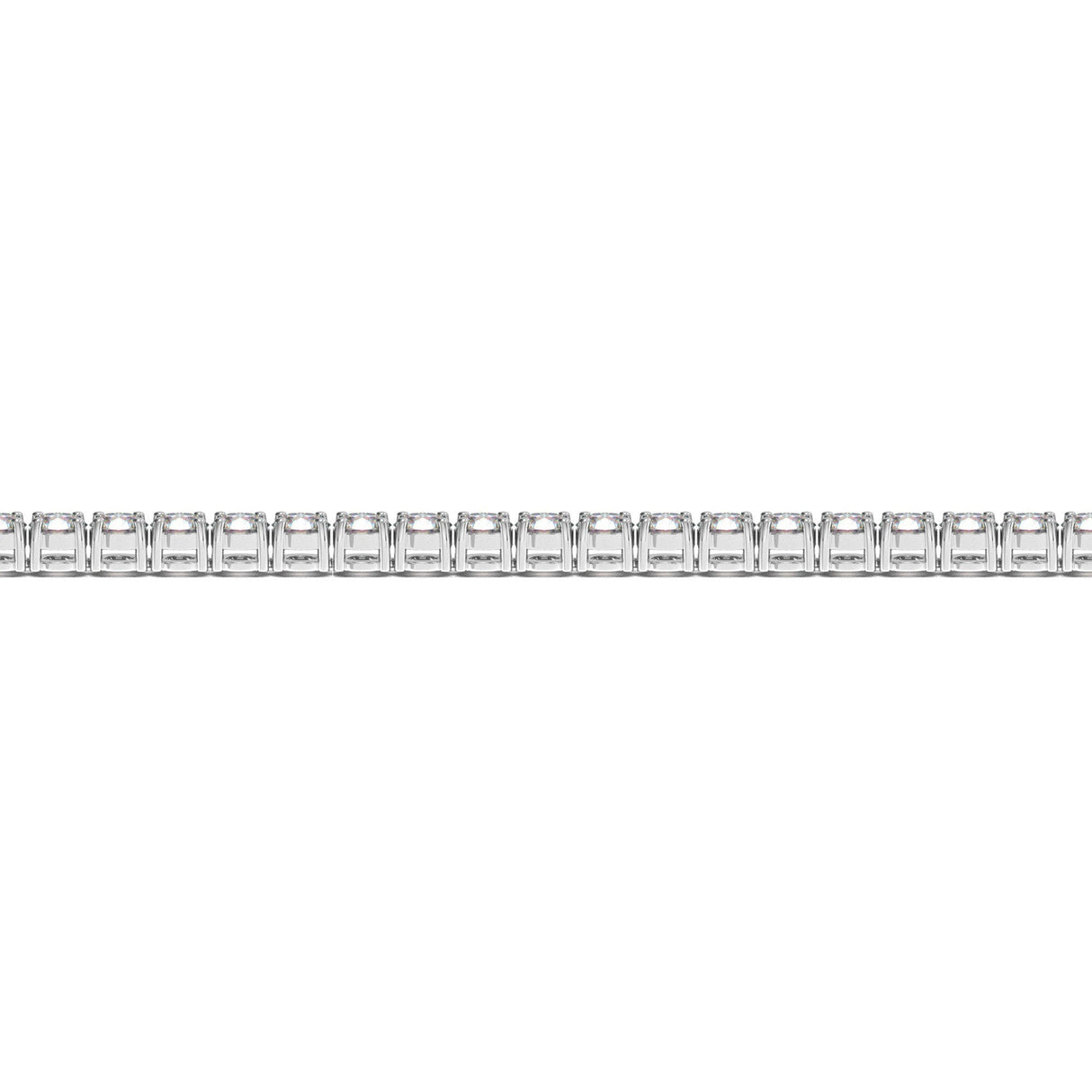 Lab Grown Round Diamond Tennis Bracelet in 14k White Gold (5 cctw  F/G  VS2/SI1)