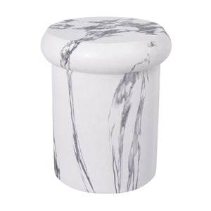 18.11"H Sculptural MGO Side Table