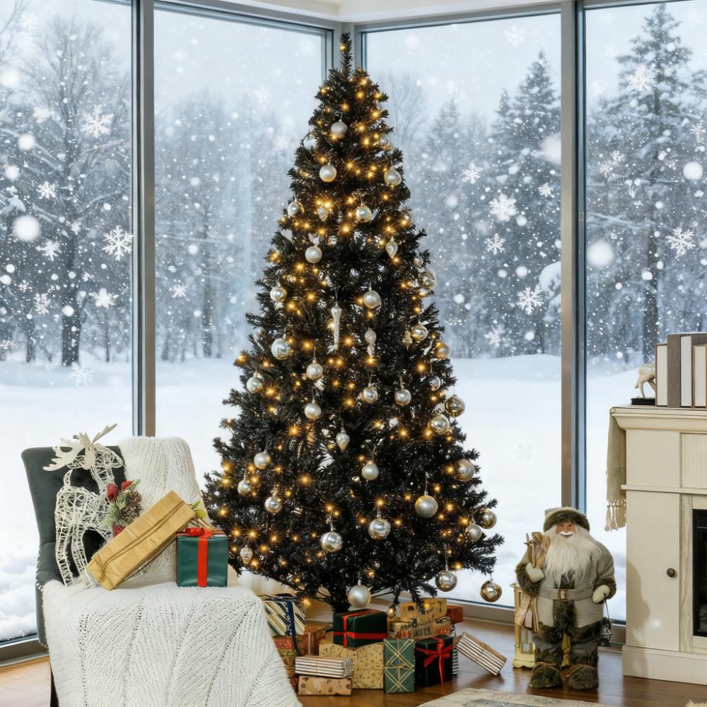 7.5 Ft Tall PreLit Artificial Christmas Tree