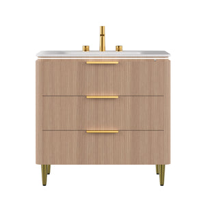 Amara 36'' Bathroom Vanity & Sink, Carrara