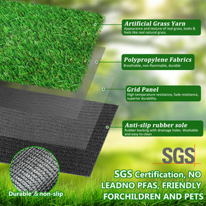 3FT X 10FT Outdoor Artificial Grass Runner Rug