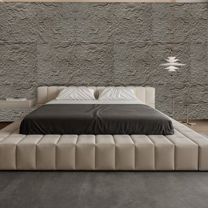 3D Faux Stone Wall Panels, 6 PCS PU Wainscoting Panel
