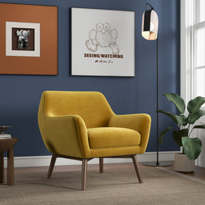 Panom Velvet Accent Chair