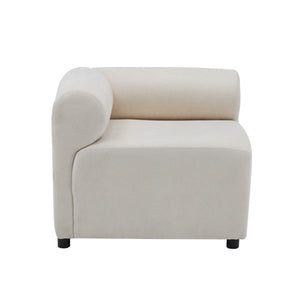 Evelyn 109 in. 6-Piece L Shaped Modular Chenille Sofa Couch